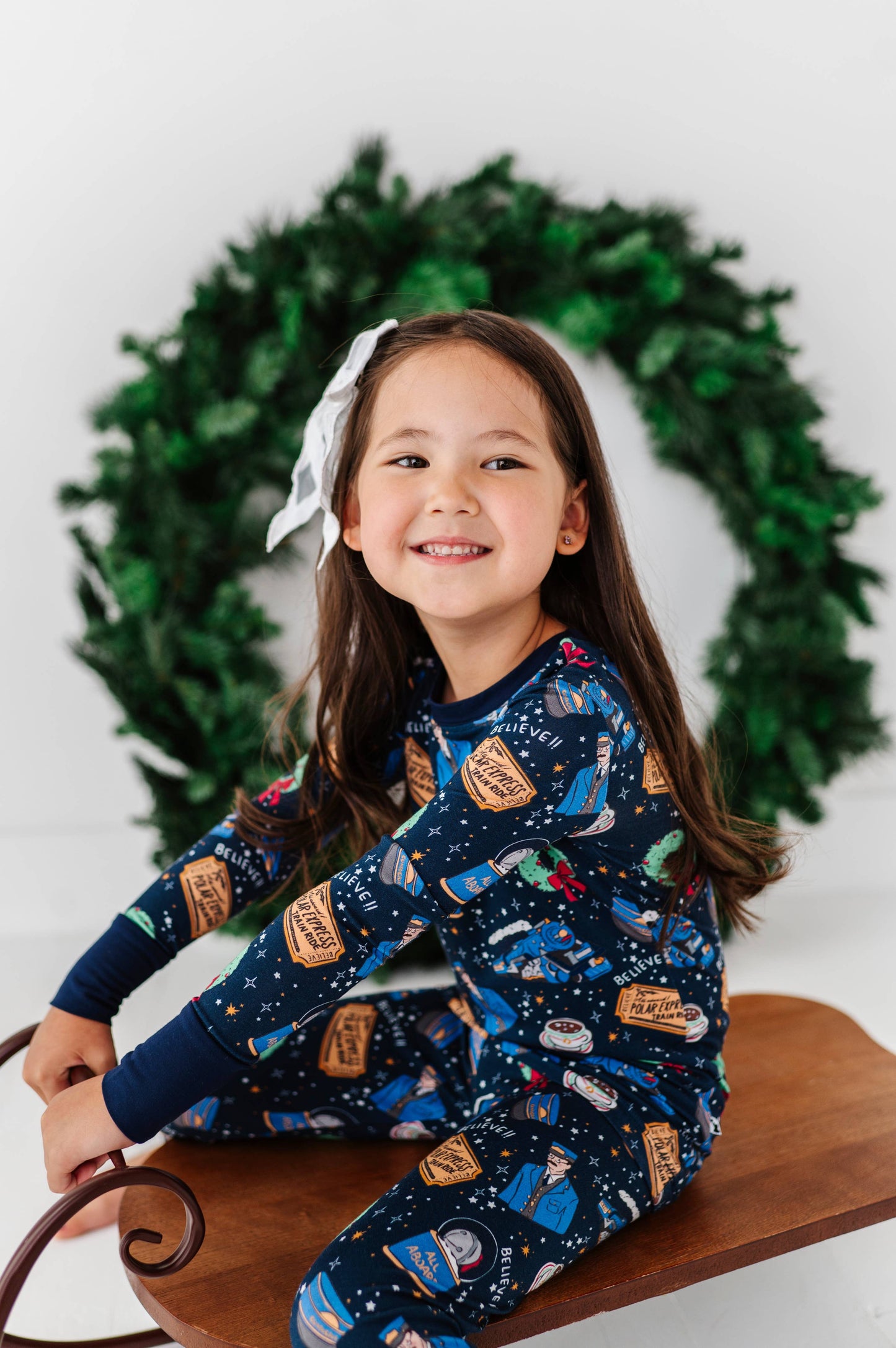 Hot Cocoa Express Kids Pajamas: 7/8Y