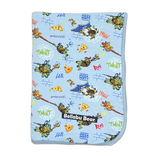 Teenage Mutant Ninja Turtles Pizza Bamboo Blanket: 45 x 60 in