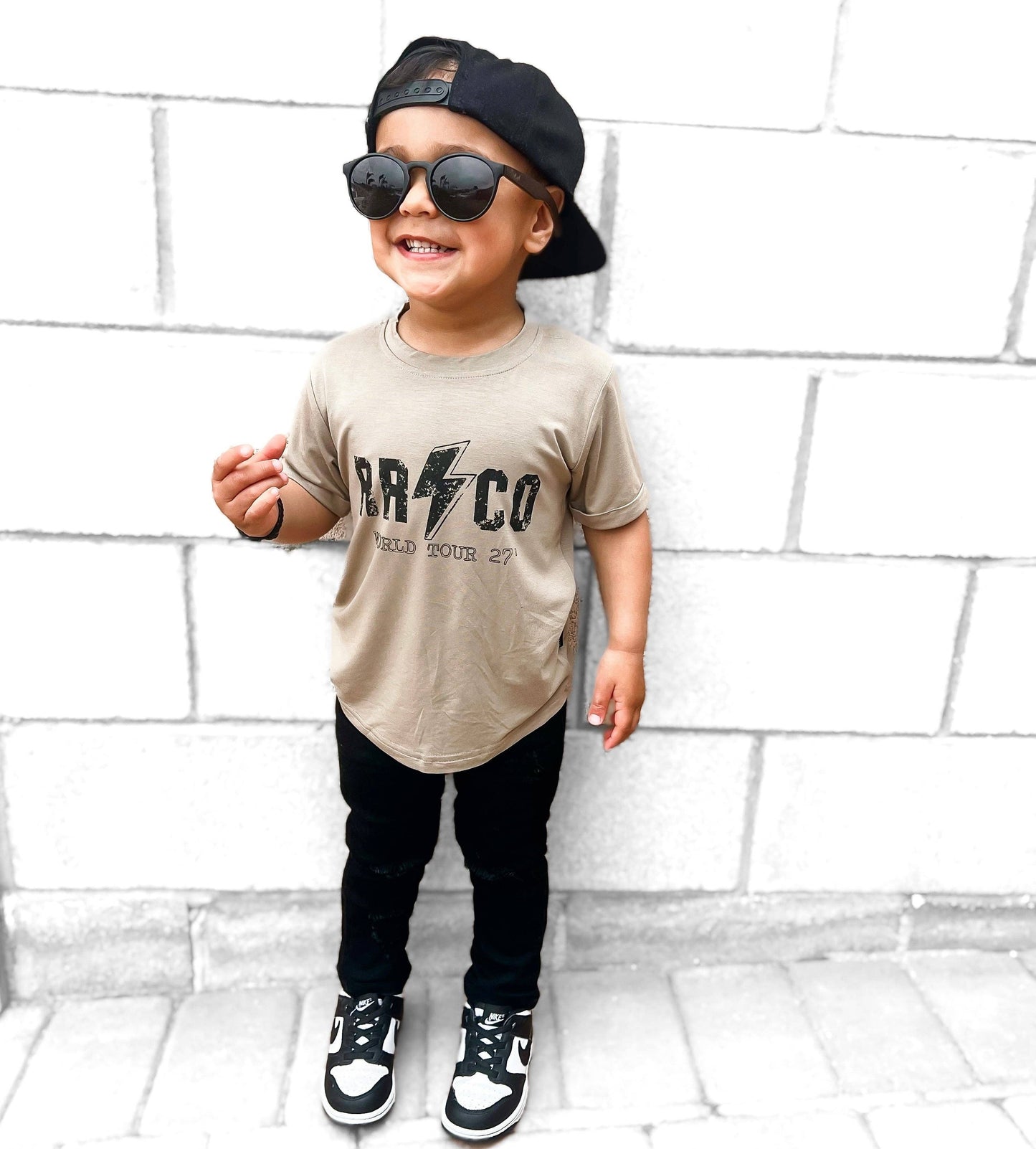 BAMBOO TEE - RRCO WORLD TOUR 27’ - DUNE: 6-12M
