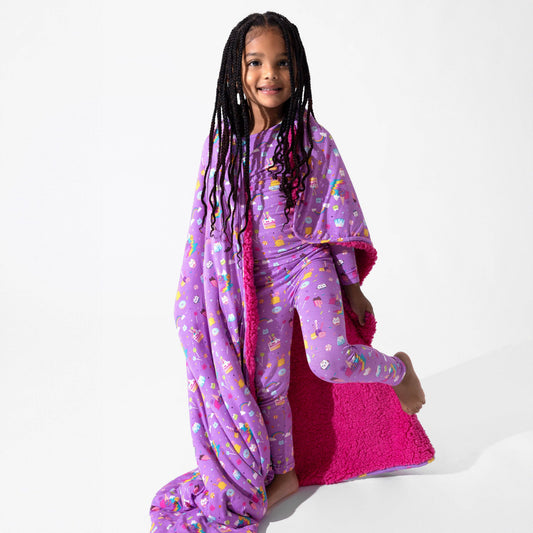Gabby's Dollhouse: Sweet Treats Bamboo Sherpa Blanket: 45 x 60 in