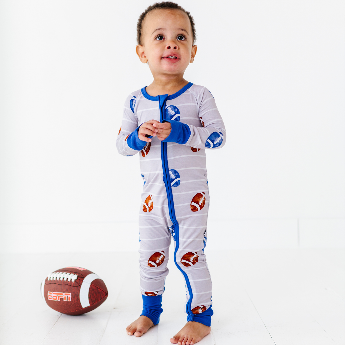 Gridiron Grind Convertible Footies: 12-18 Months