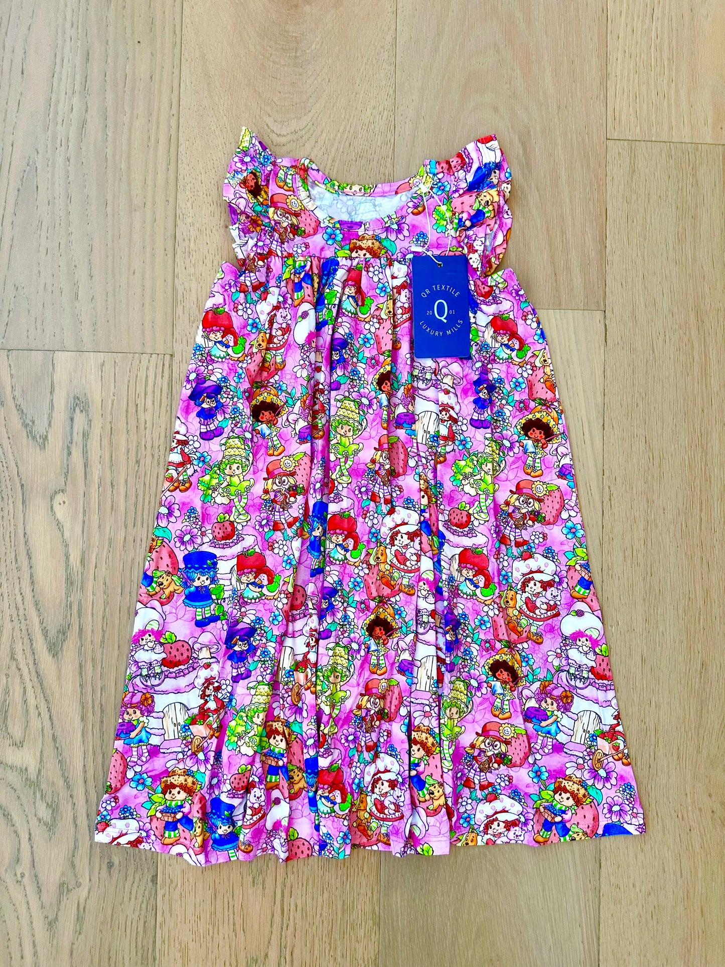 Girls Bamboo Dream Dress OR Gown- STRAWBERRY FRIENDS