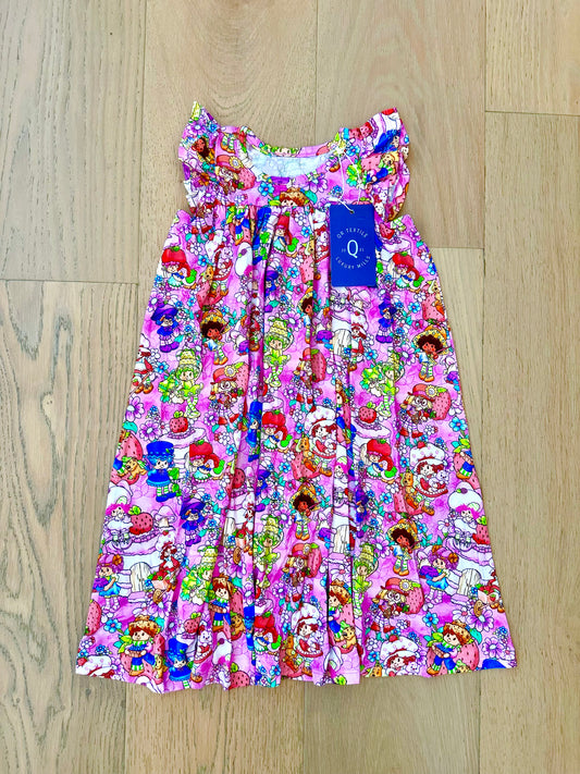 Girls Bamboo Dream Dress OR Gown- STRAWBERRY FRIENDS