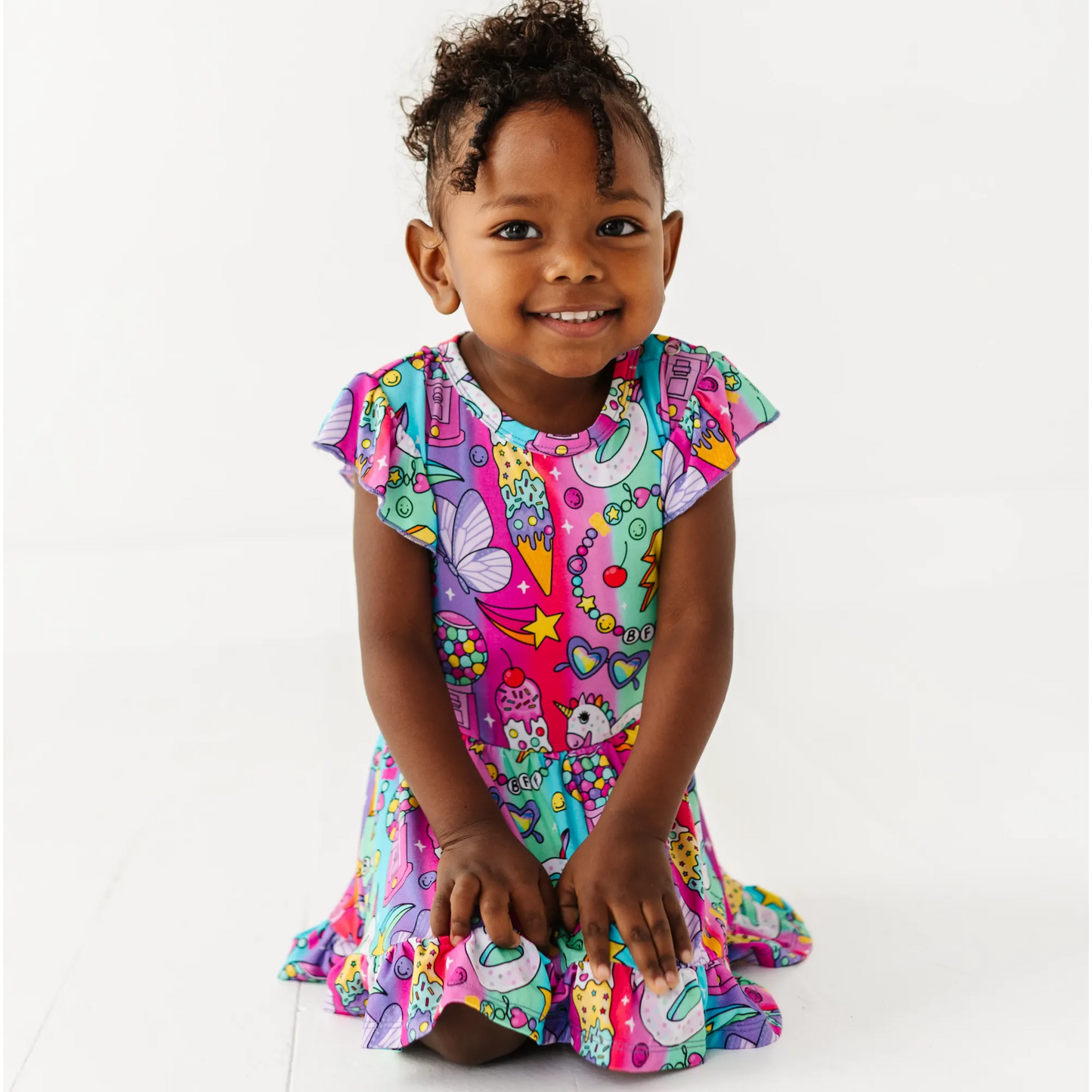 Rocket Lion Twirl Dress: 2T