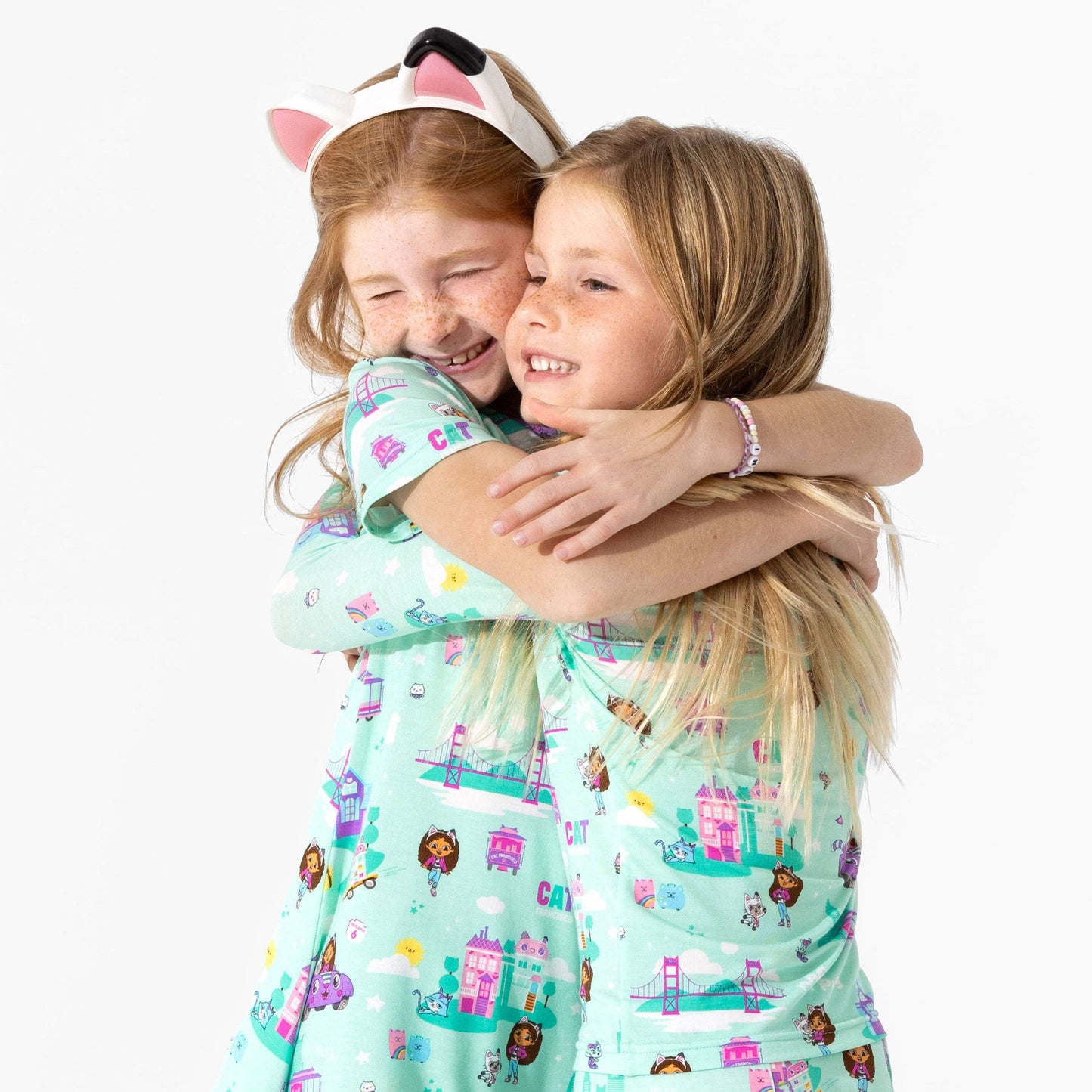 Gabby's Dollhouse: Cat Francisco Bamboo Kids Pajamas: 9/10Y