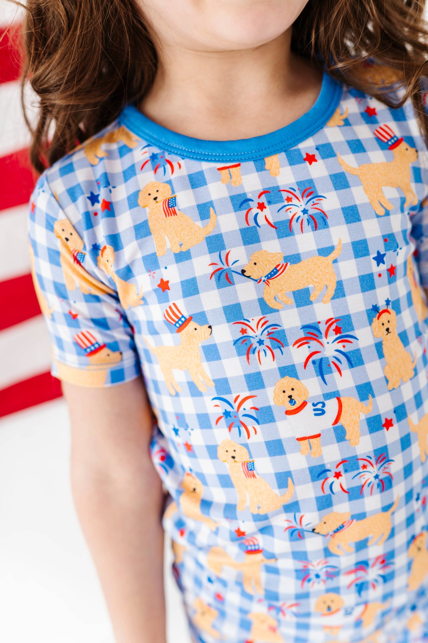 Yankee Doodle Doggie Kids Short Pajamas