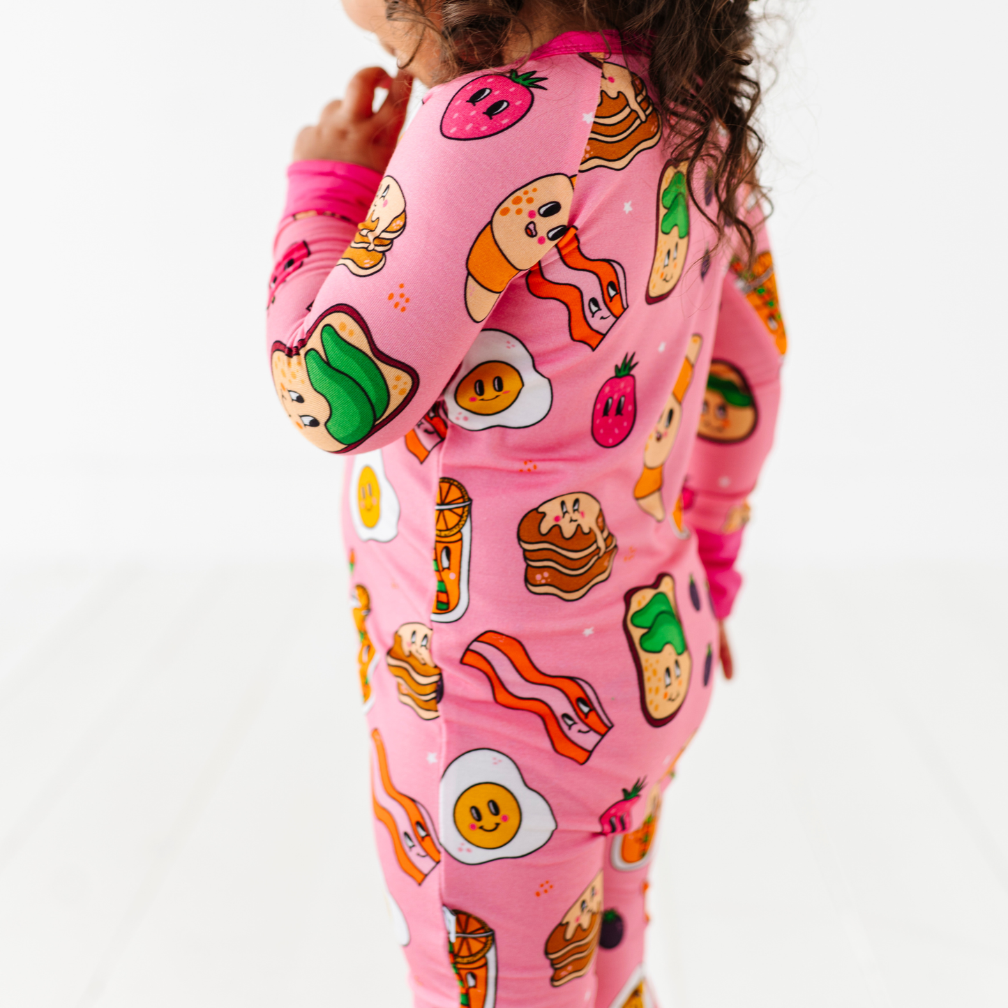 Pink Breakfast Convertible Footie: 18-24 Months