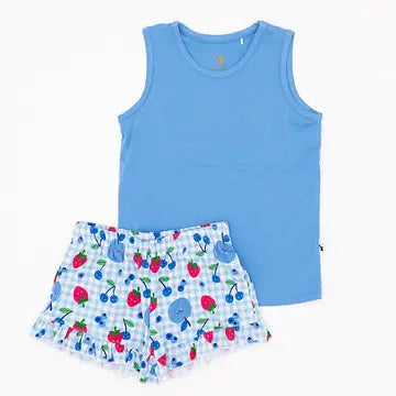Tank & Short Set for Toddler/Kids- BERRY PATRIOTIC