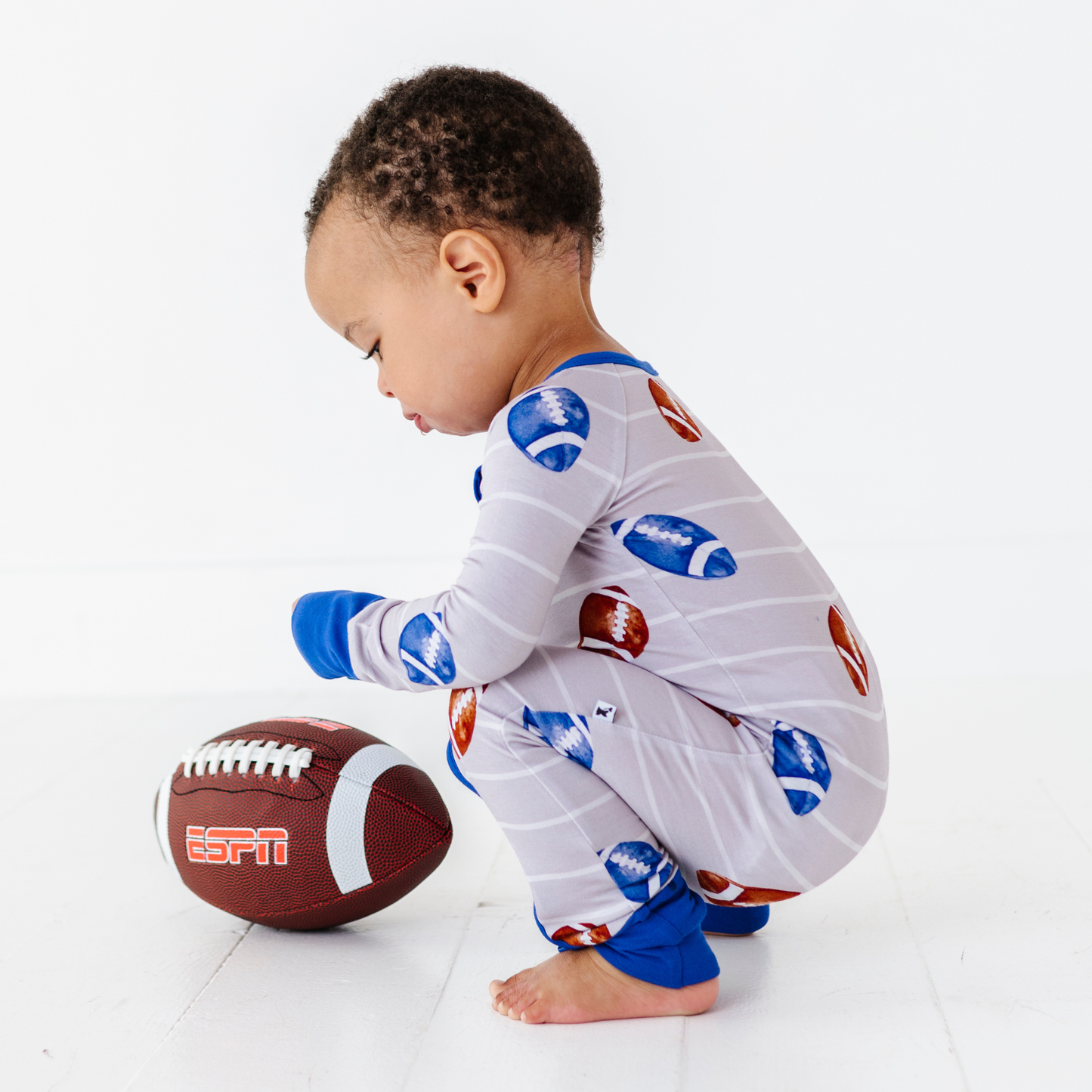 Gridiron Grind Convertible Footies: 0-3 Months