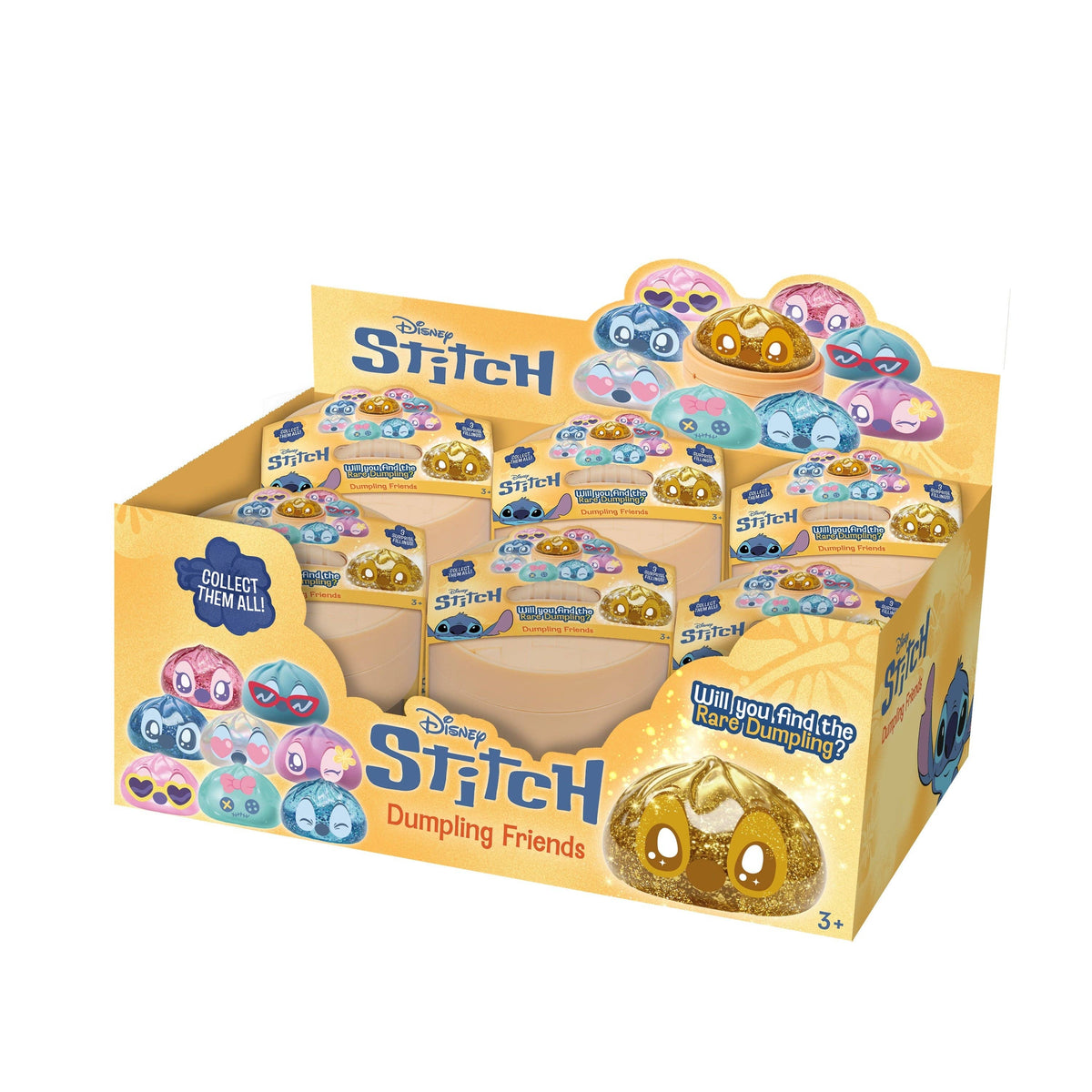 Licensed Disney® Stitch® Dumpling Friends Squishy Fidget Toy  **PREORDER**