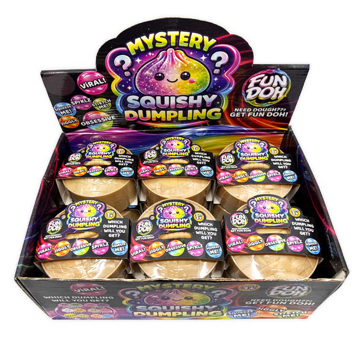 Fun Doh Mystery Dumpling Squishy Toy | 12-Piece Display: Wholesale Price