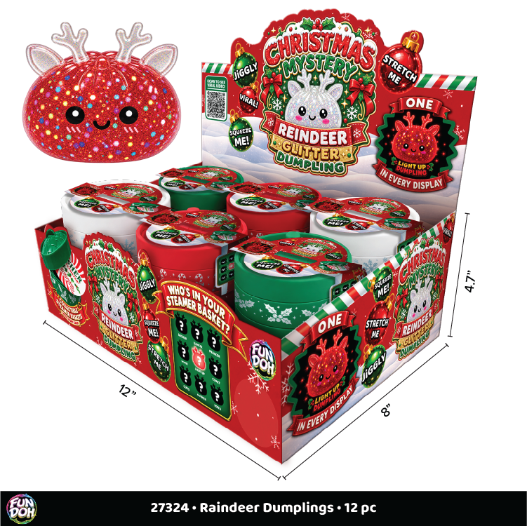Fun Doh Christmas Mystery Reindeer Dumpling Squishy Toy: Wholesale Price
