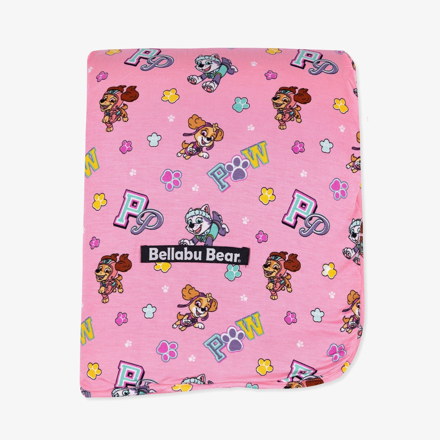 PAW Patrol: Varsity Pink Bamboo Sherpa Blanket: 45 x 60 in