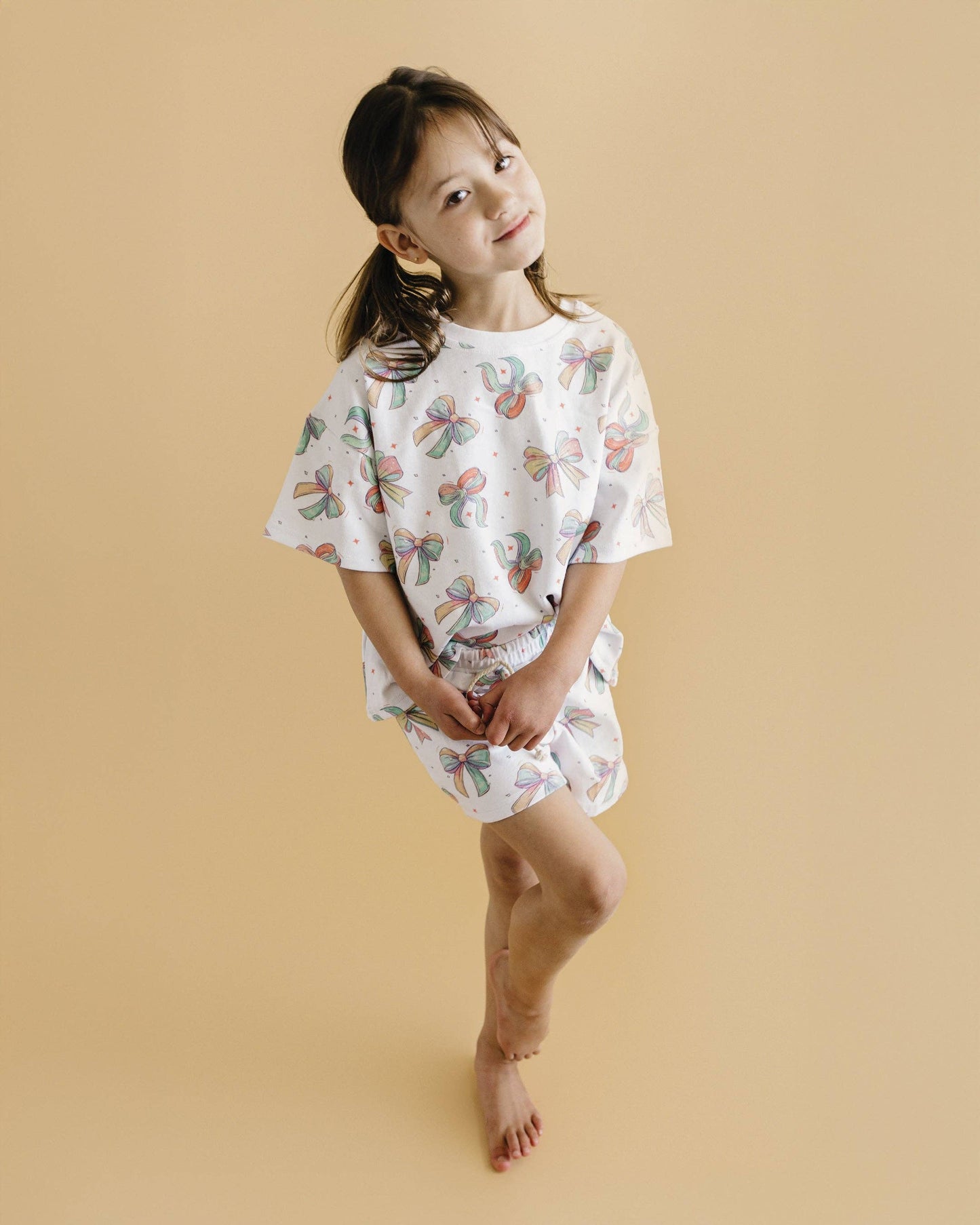 Baby & Kids Shorts Set | Happy Bows: 4T