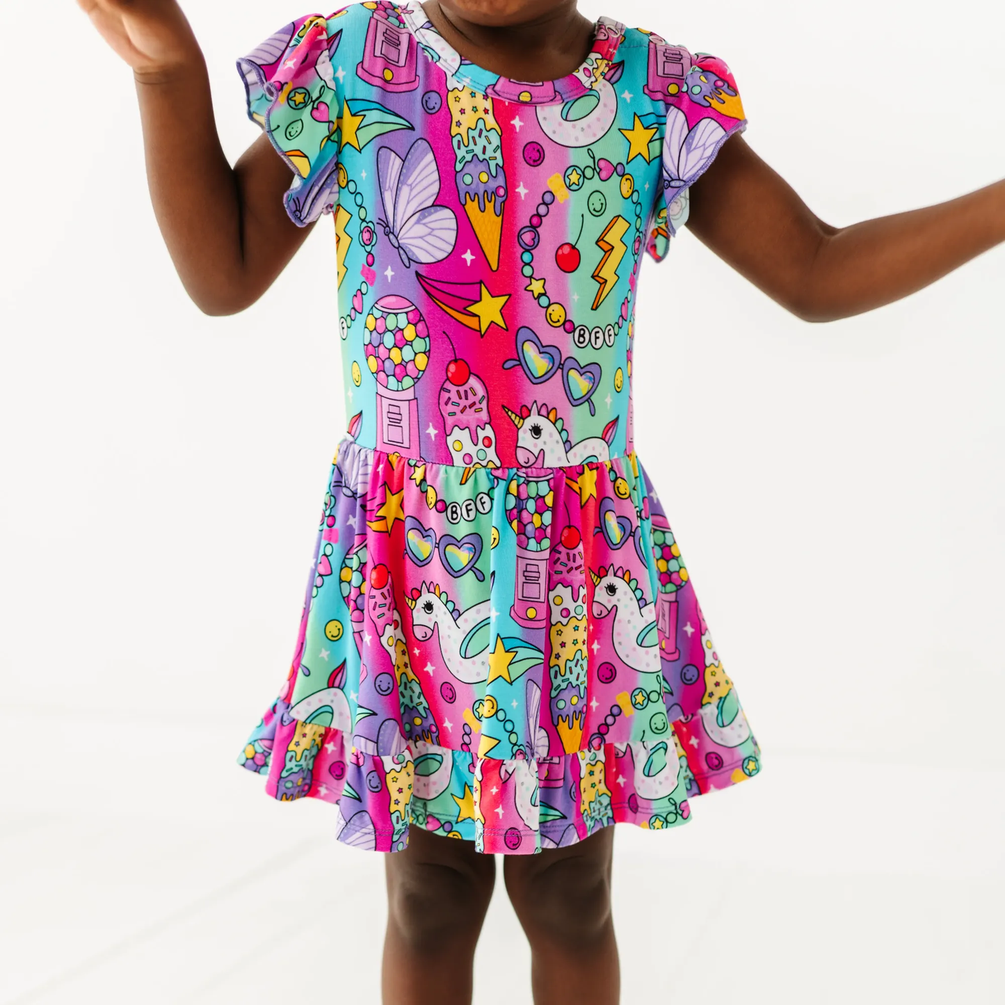 Rocket Lion Twirl Dress: 2T