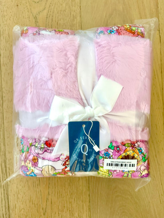 Large Minky Lush Blanket 50x65-STRAWBERRY FRIENDS