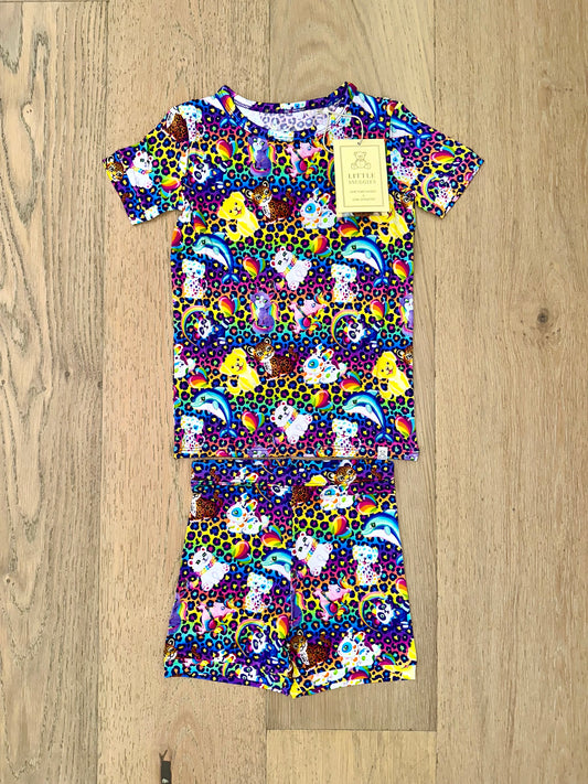Bamboo (Bentley) Short Sleeve Shorts Lounge Set- RETRO KIDS NOSTALGIA