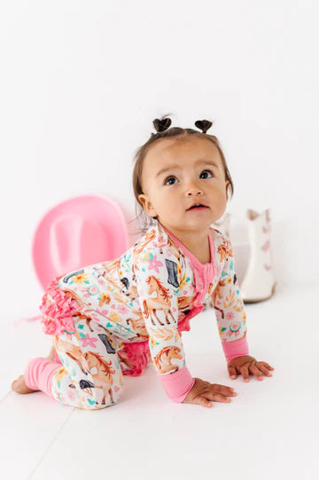 Bamboo Ruffle Convertible Romper- DELILAH