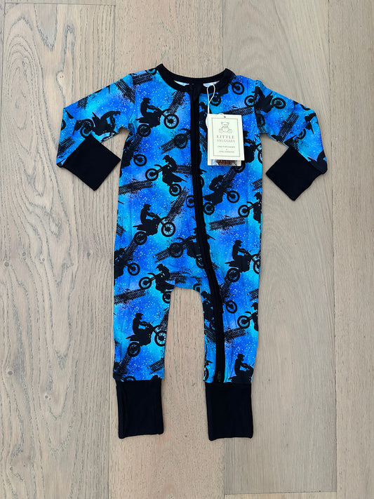 Bamboo (Connor) Zippy Romper- WHIMSICAL & WILD MOTOCROSS