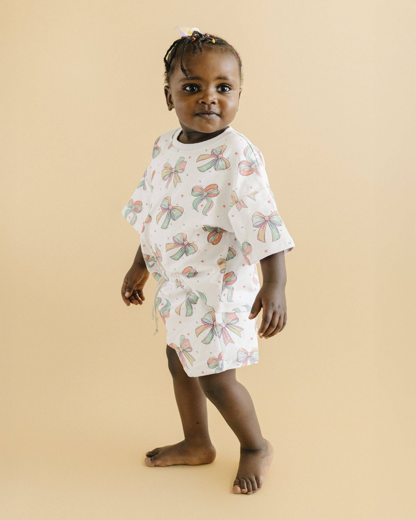 Baby & Kids Shorts Set | Happy Bows: 4T