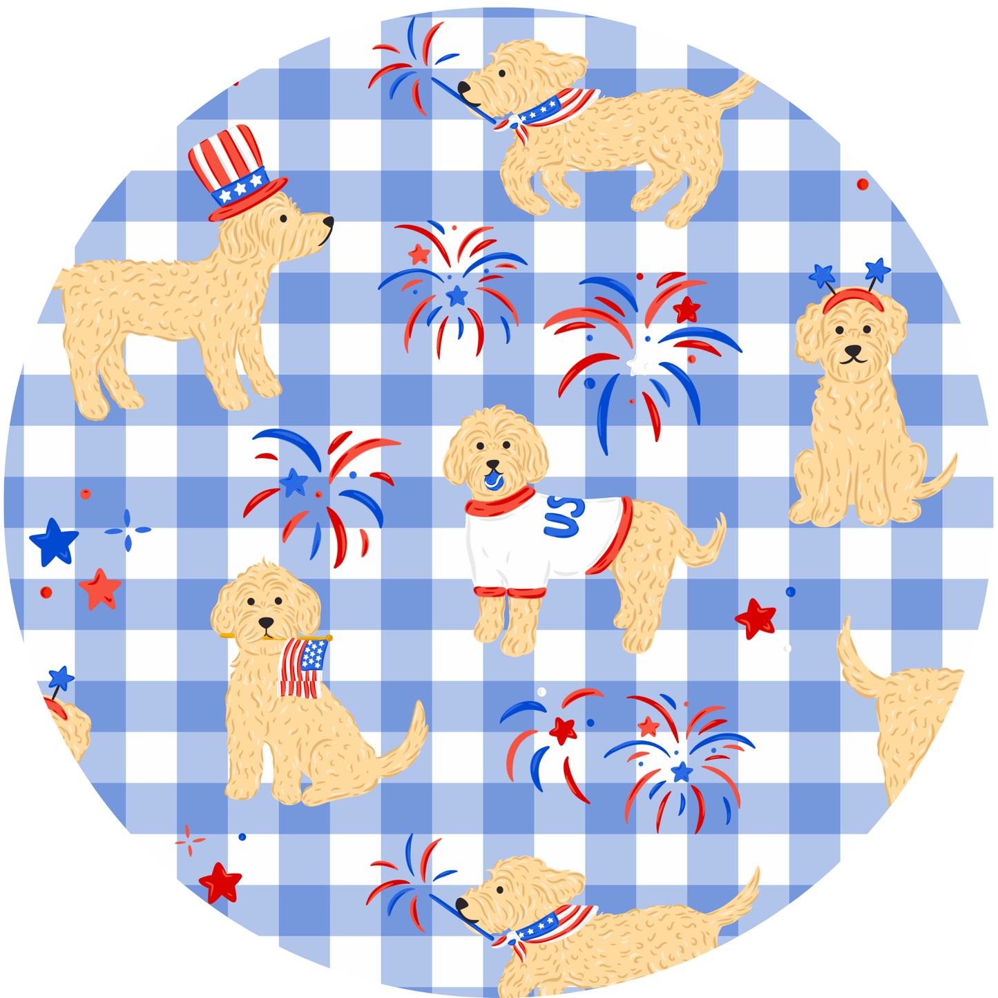 Yankee Doodle Doggies Kids Pajamas: 4T