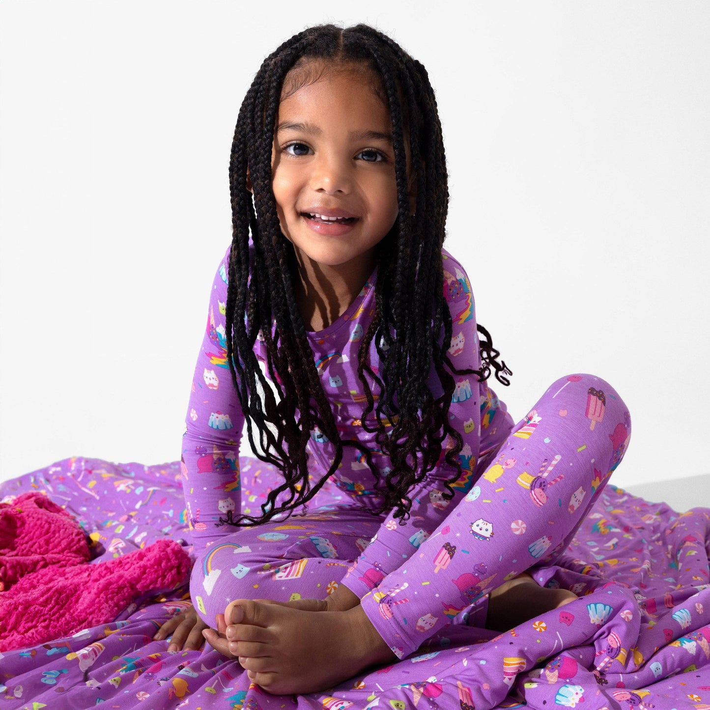 Gabby's Dollhouse: Sweet Treats Bamboo Sherpa Blanket: 45 x 60 in