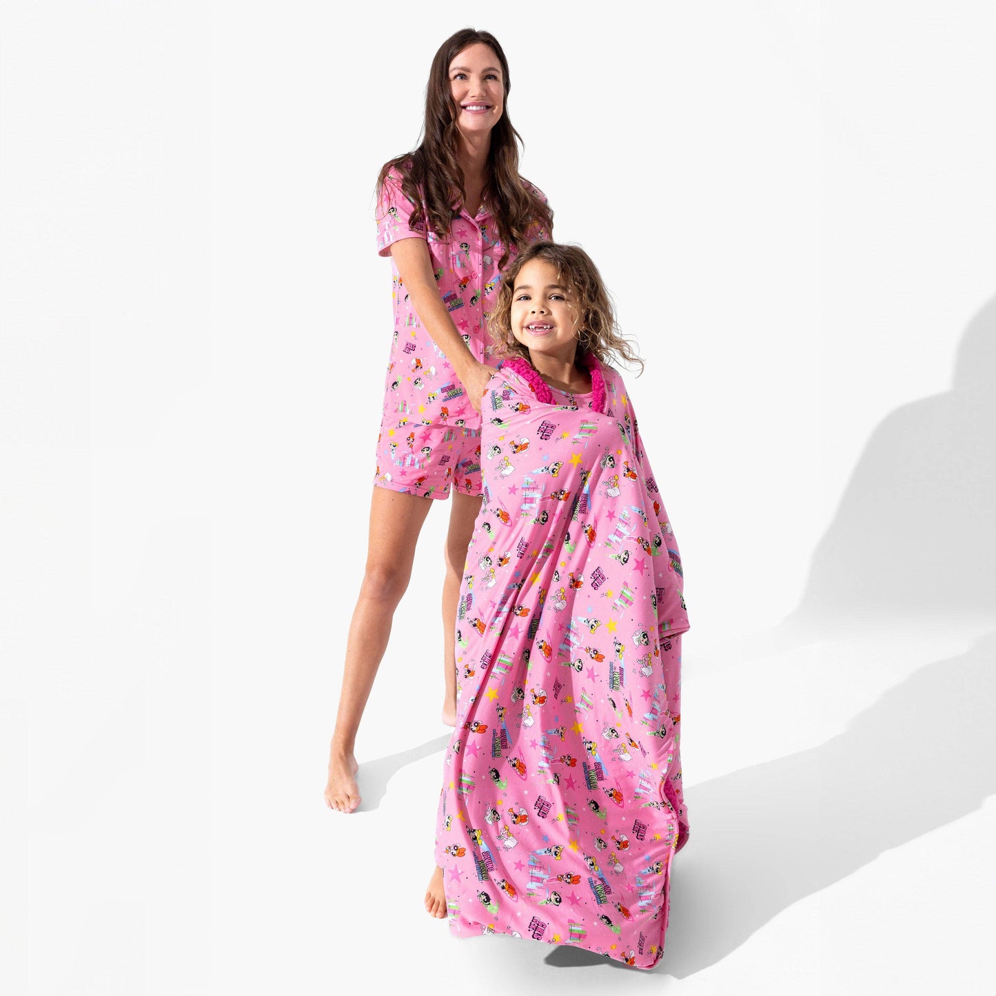 Powerpuff Girls Saving Bedtime Bamboo Sherpa Blanket: 45 x 60 in