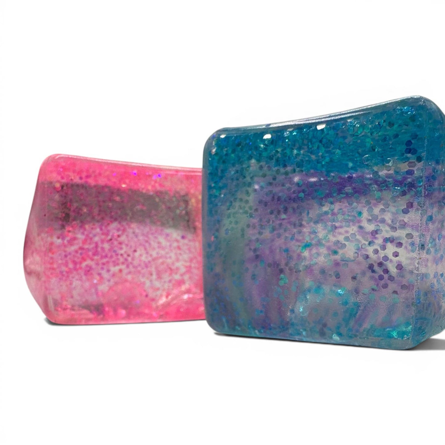 Assorted Glitter Squishy Cube 12ct PDQ