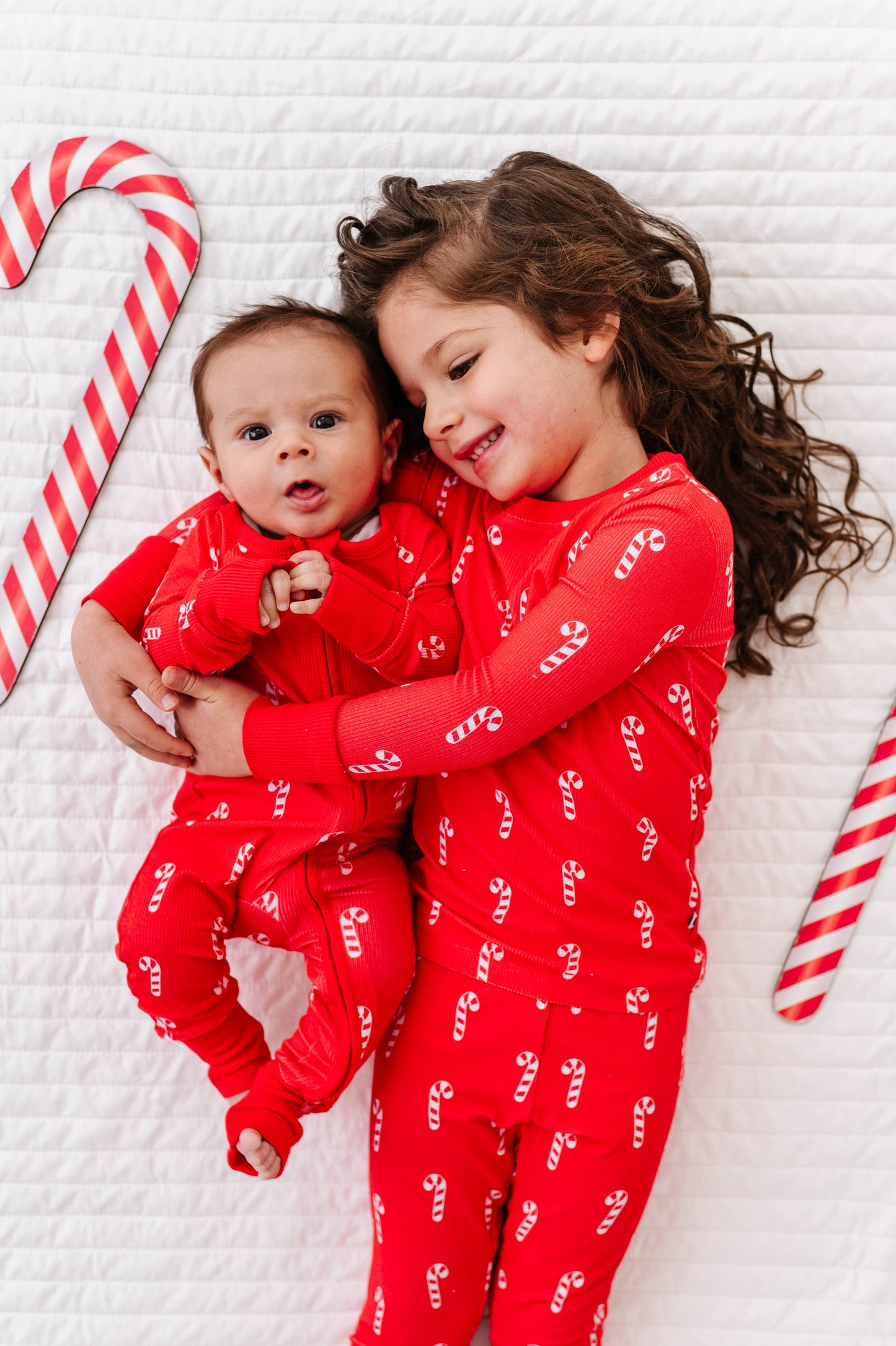 Sweet & Stripey Ribbed Kids Pajamas