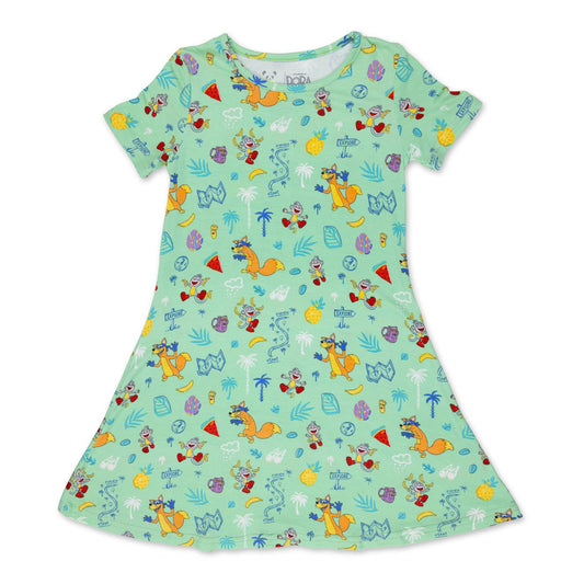 Dora: Boots' Jungle Adventure Bamboo Girls' Short Sleeve Dress