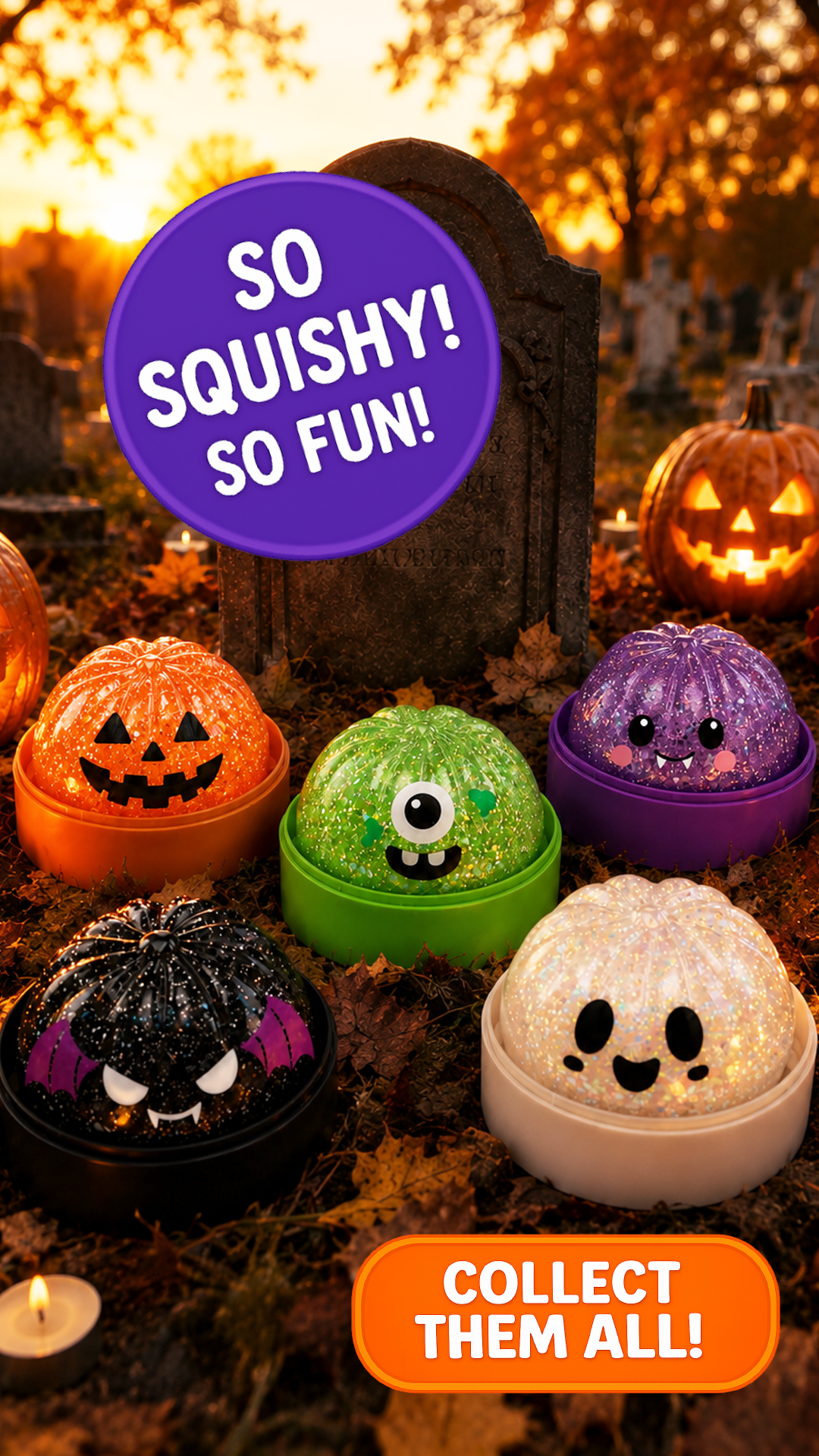 Fun Doh Halloween Mystery Dumpling Squishy - 12/Display: Wholesale Price