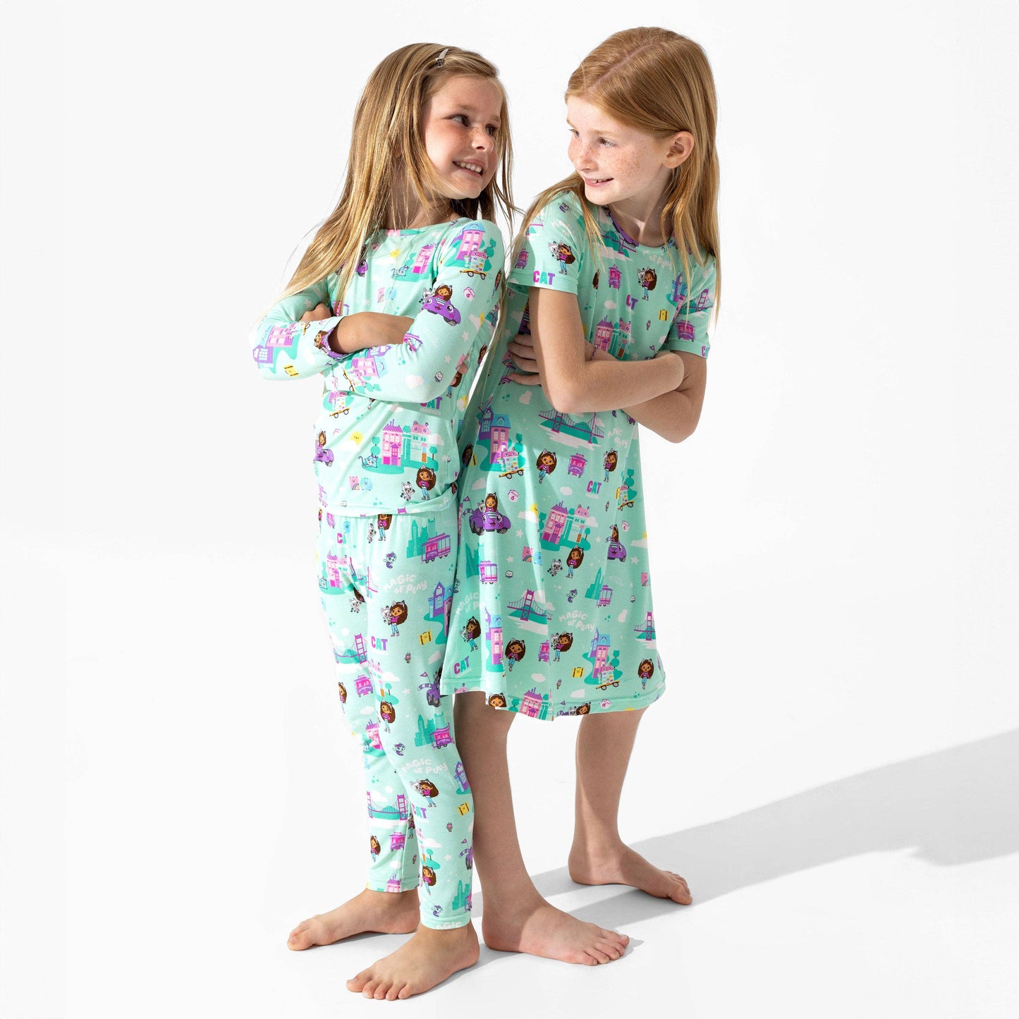 Gabby's Dollhouse: Cat Francisco Bamboo Kids Pajamas: 9/10Y