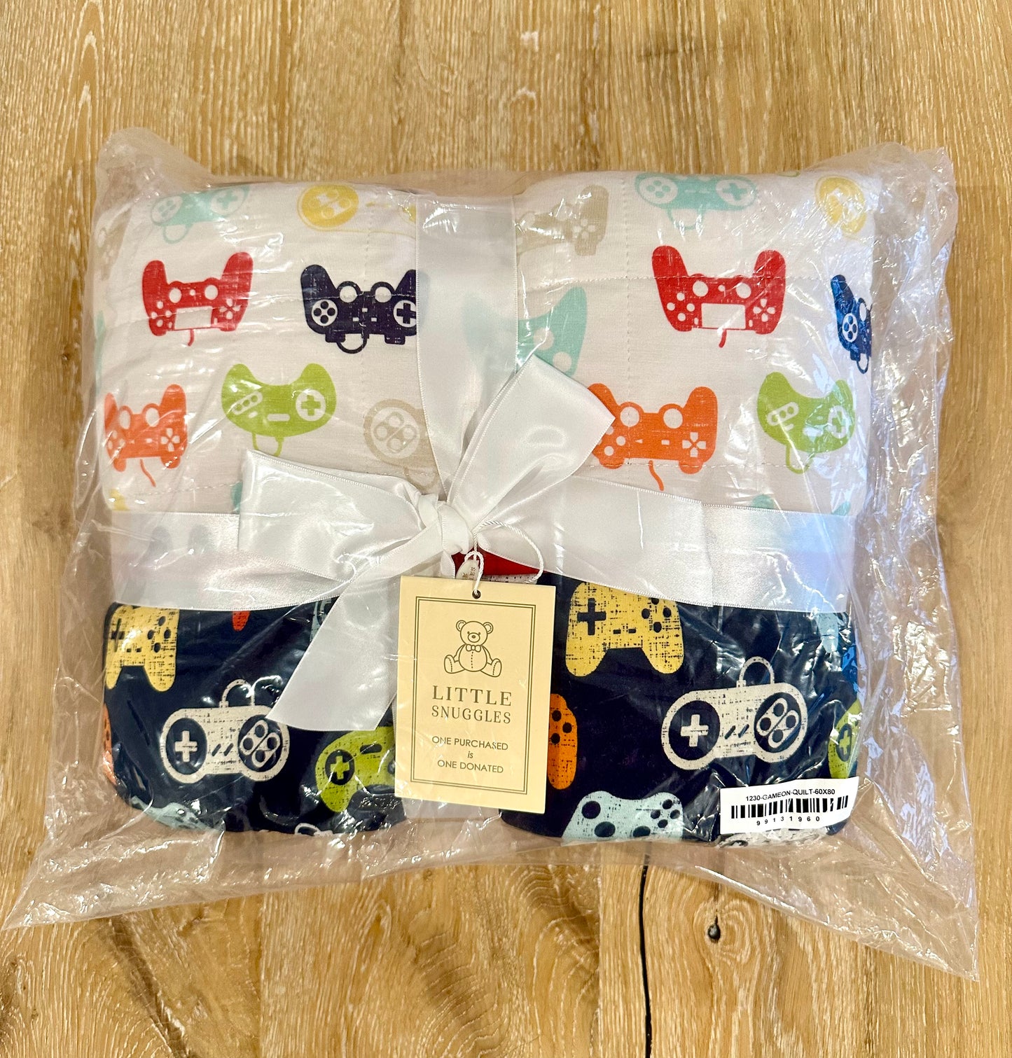3 Layer Bamboo Blanket- LARGE QUILTED 60X80 - GAME ON