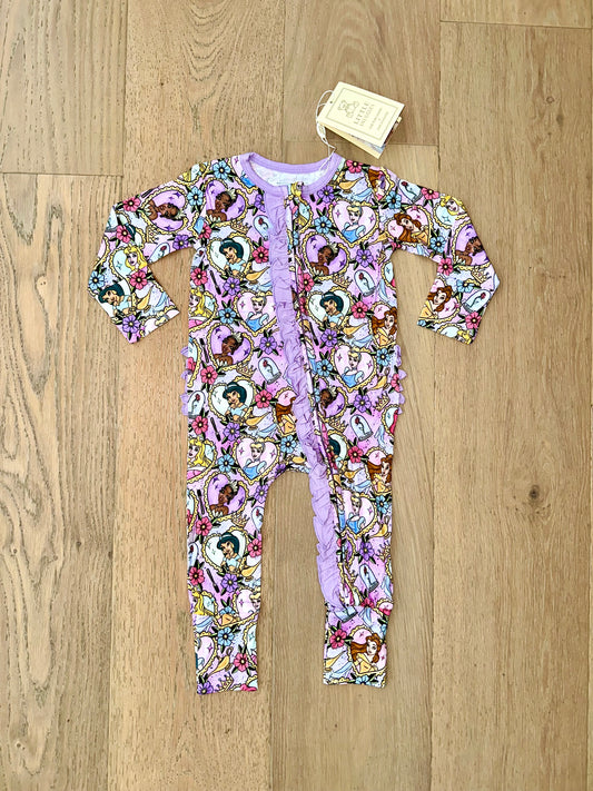 Bamboo Ruffle Zipper Romper (IVY)- FAV PRINCESS LOVE