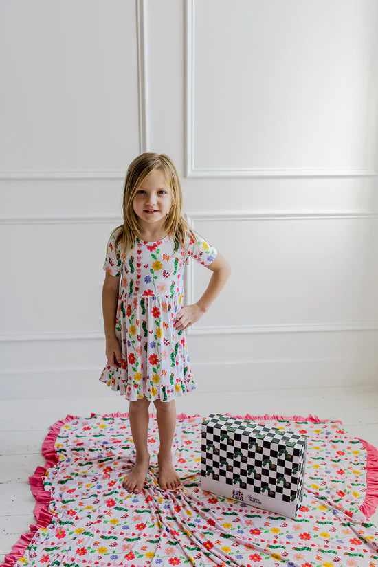 Dream Ruffle Dress- ERIC CARLE LOVEBUG BLOOMS