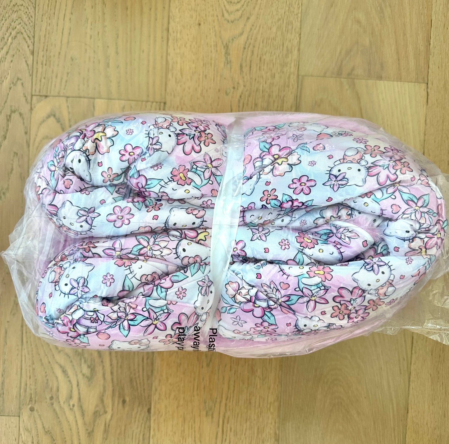 Large Minky Lush Blanket 50x65- HELLO FLORAL KITTY (Copy)