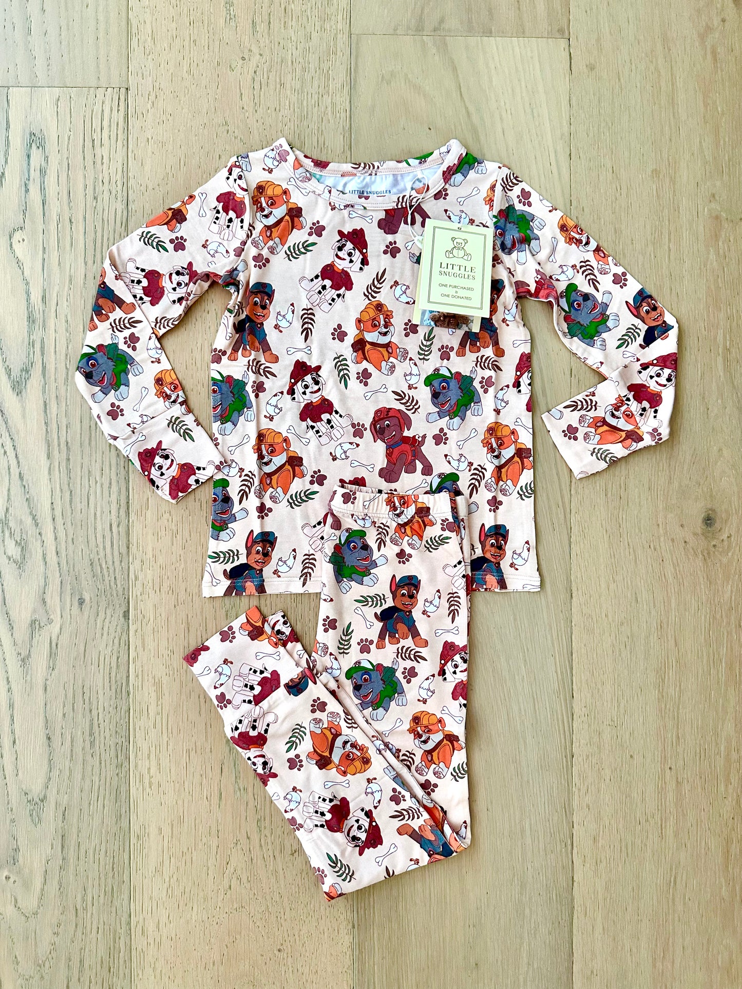 Bamboo (Willow) Long Sleeve Lounge Set- FUN FAVORITES CHICKALETTA PAW PATROL