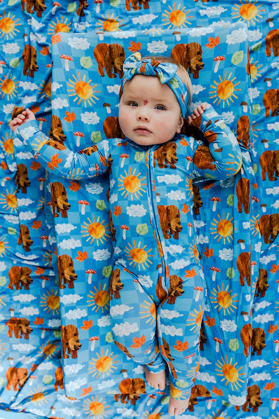 Dream Convertible Romper- ERIC CARLE BEAR-Y BLUE SKIES