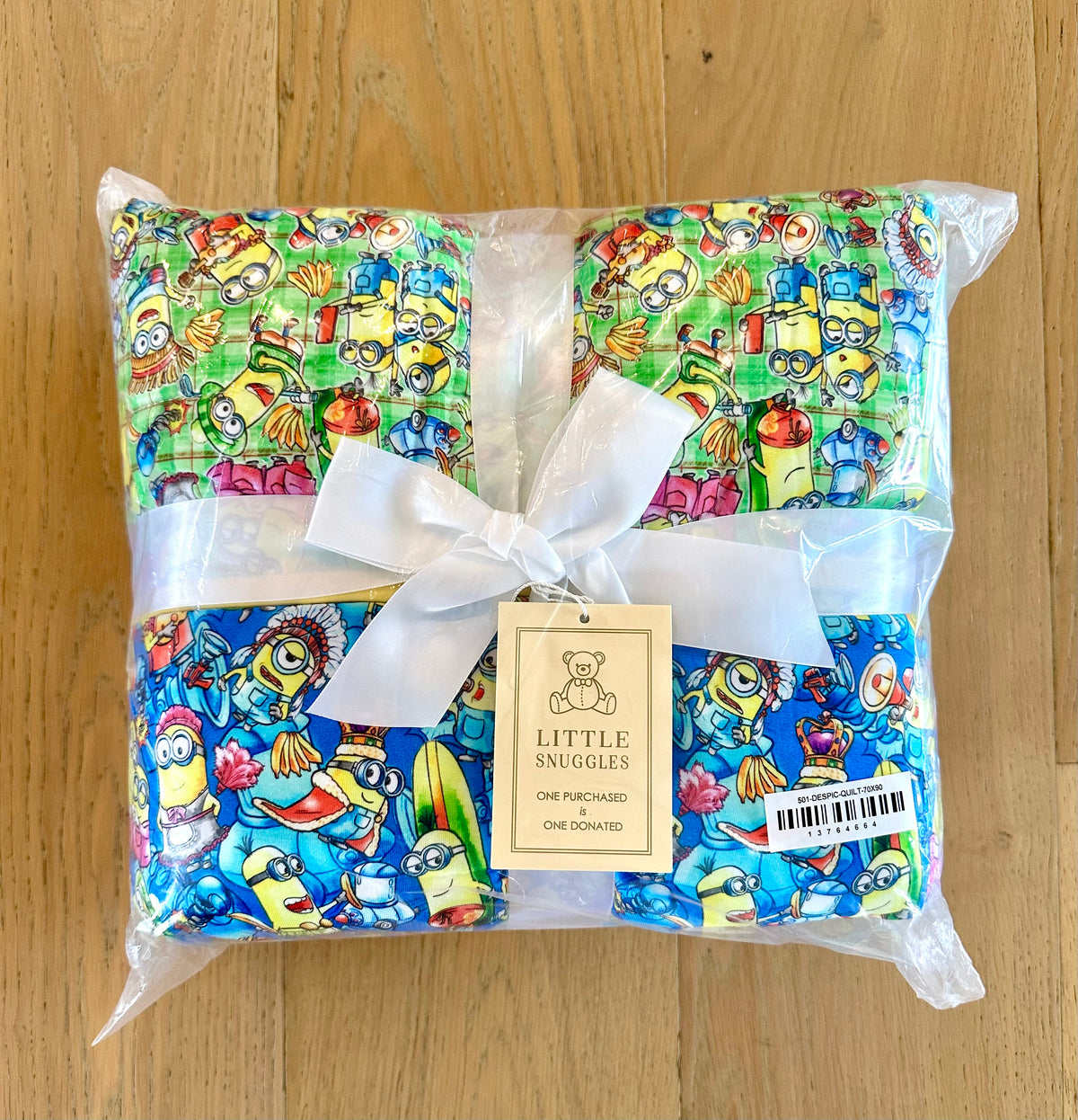 3 Layer Quilted Bamboo Blanket- LARGE 70x90 -MAGIC MOMENTS DESPICABLE