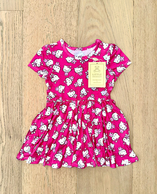Bamboo Twirl Dress- SPRINKLE DONUT KELLO KITTY