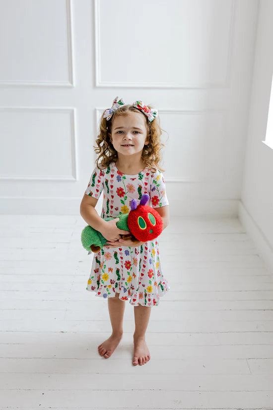 Dream Ruffle Dress- ERIC CARLE LOVEBUG BLOOMS