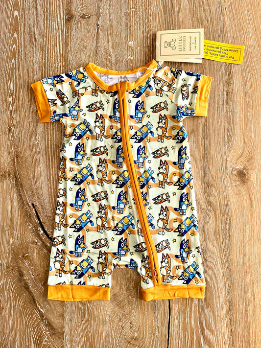 Bamboo Shorty Romper- MOST WANTED HEELER