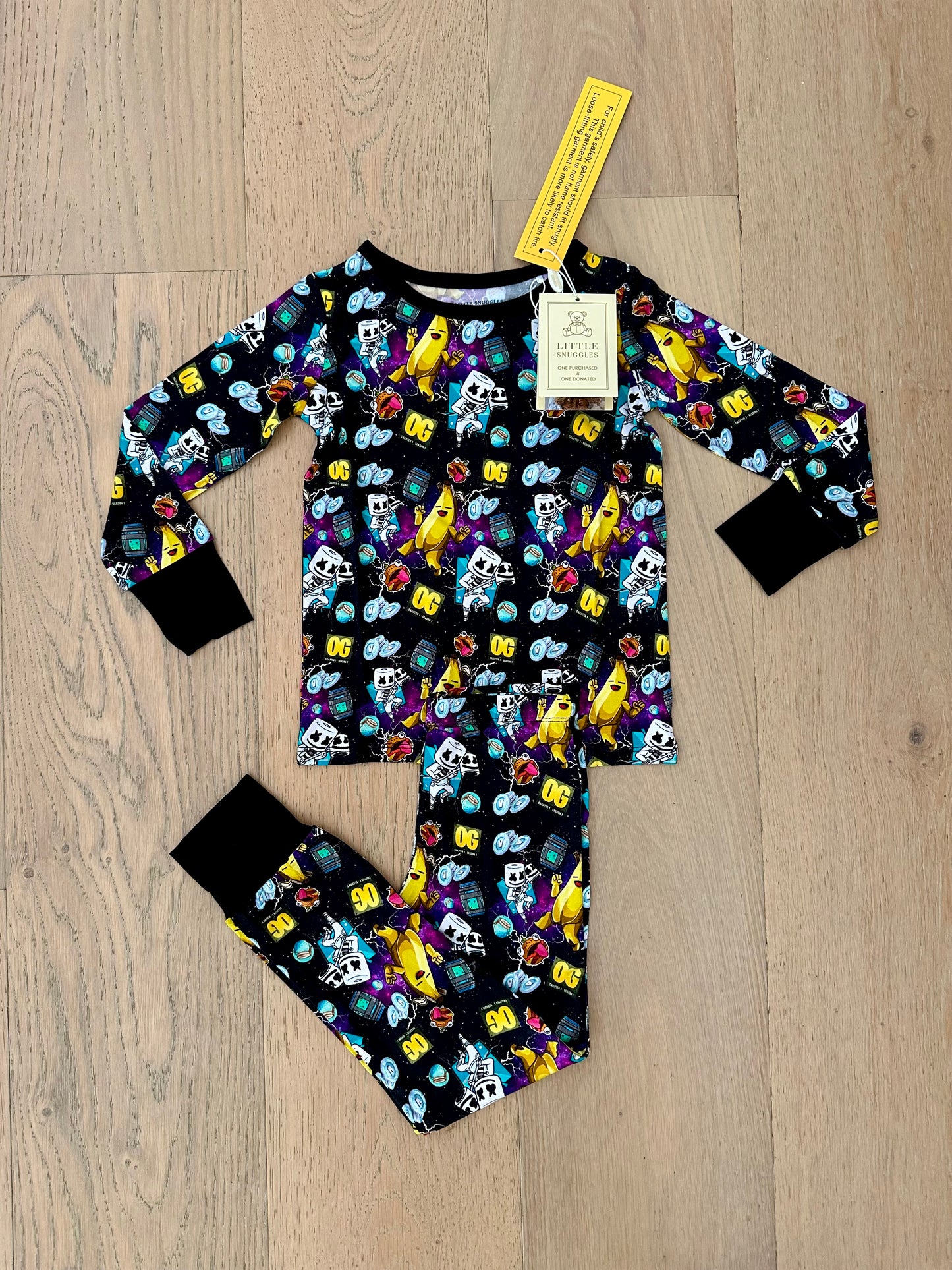 Bamboo (Willow) Long Sleeve Lounge Set- HAPPY FORT NIGHT