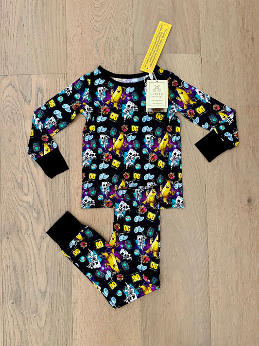 Bamboo (Willow) Long Sleeve Lounge Set- HAPPY FORT NIGHT