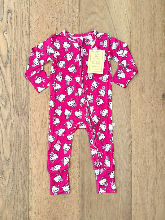 Bamboo (Connor) Zippy Romper- SPRINKLE DONUT HELLO KITTY