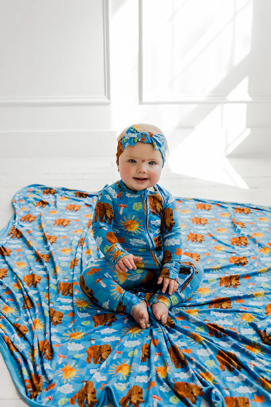 Dream Convertible Romper- ERIC CARLE BEAR-Y BLUE SKIES