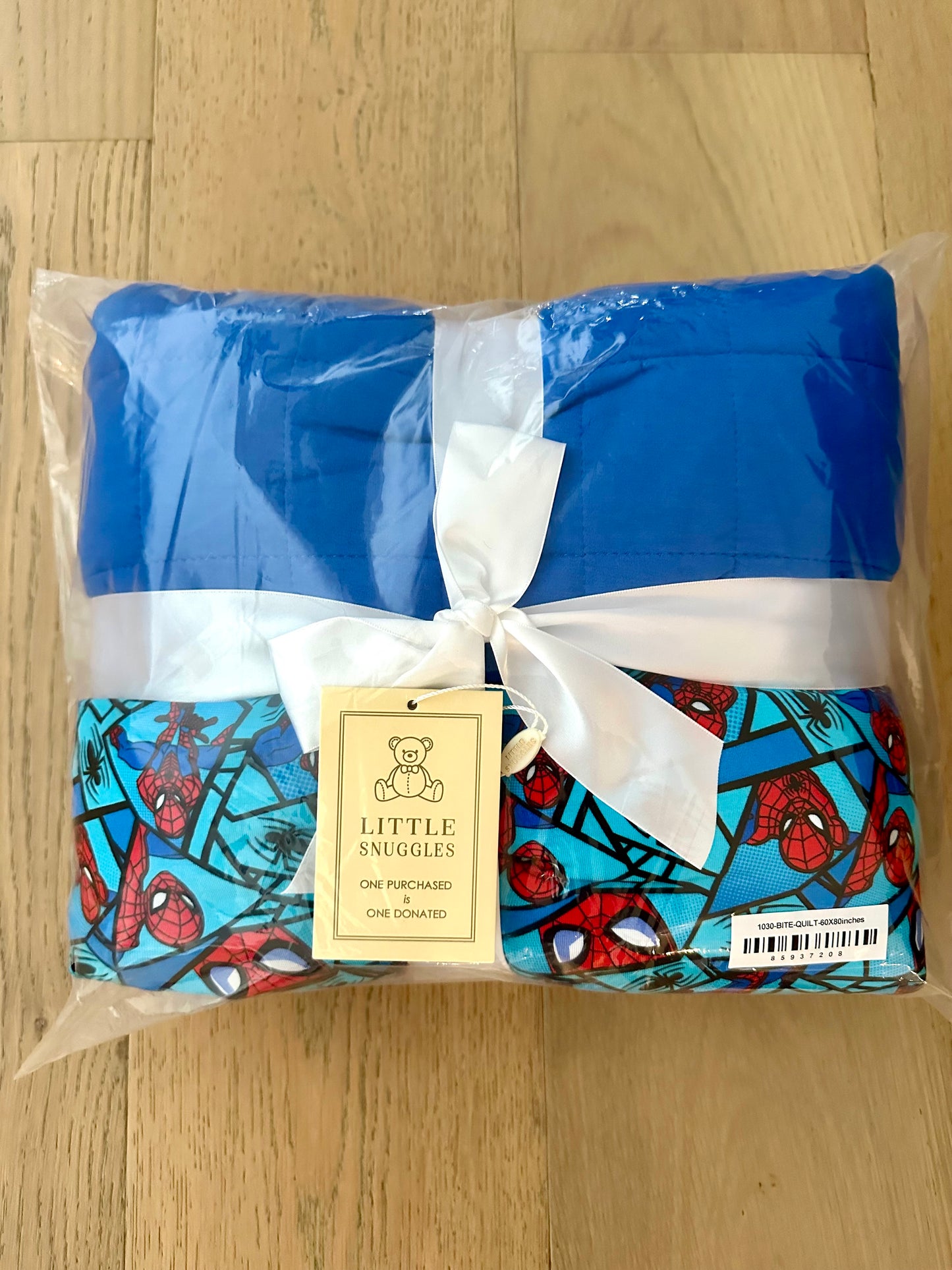 3 Layer Bamboo Blanket- LARGE QUILTED 60X80 - SPIDER BITE
