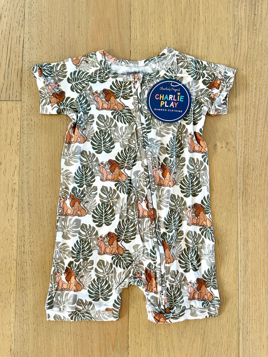 Bamboo Shorty Romper-SAFARI KING