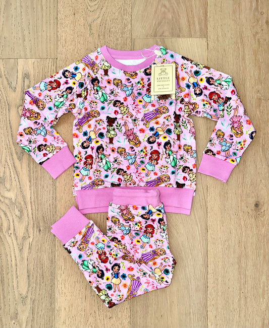 Kids Crew Neck Jogger Set- FAN FAVORITES LITTLE PRINCESS