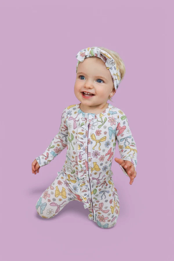 Dream Ruffle Romper- BOW GARDEN